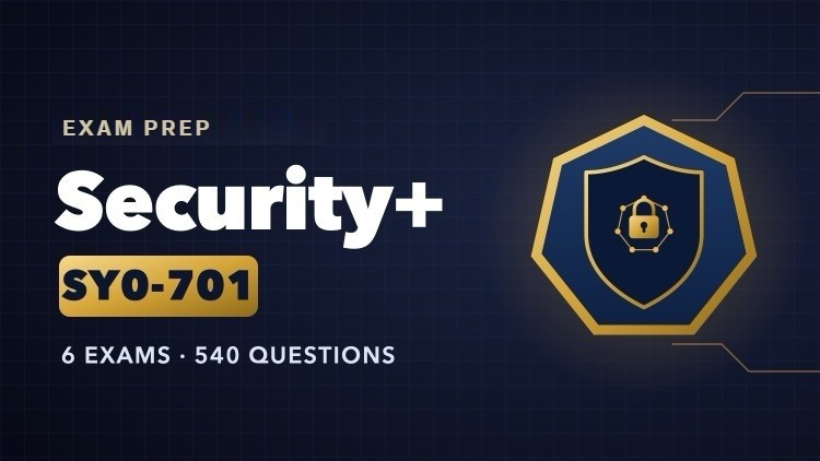 Security+ SY0-701 Exam Prep course cover